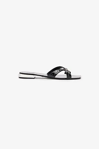 Low Sandals With Mirror Snake Monogram