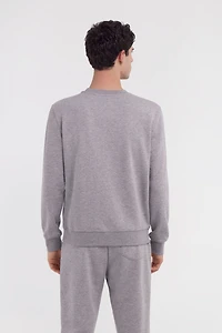 Grey Sweatshirt With Monogram RC Print