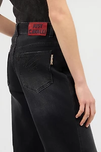 Jeans With Logo On The Back