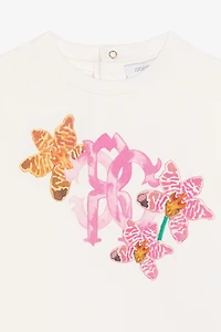 Monogram-print short-sleeved T-shirt