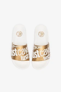 Slides With Lettering And Golden Band