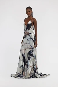 Marble Print Dress