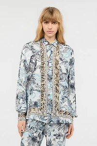 Shirt With Python And Jungle Print