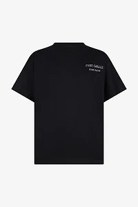 Black T-Shirt With Deer Back Print