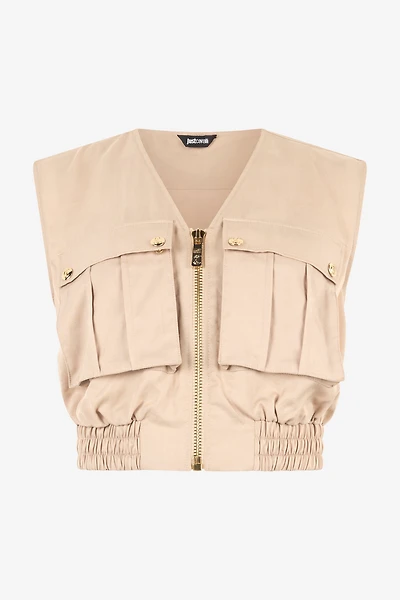 Crop Top With Utility Pockets