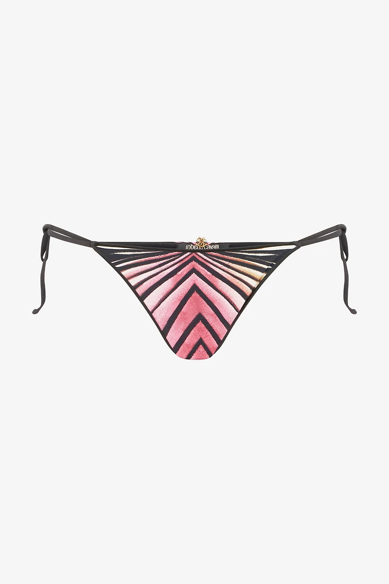 Swim Briefs With Ray Of Pink Print