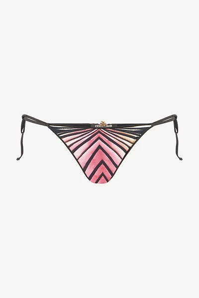 Swim Briefs With Ray Of Pink Print