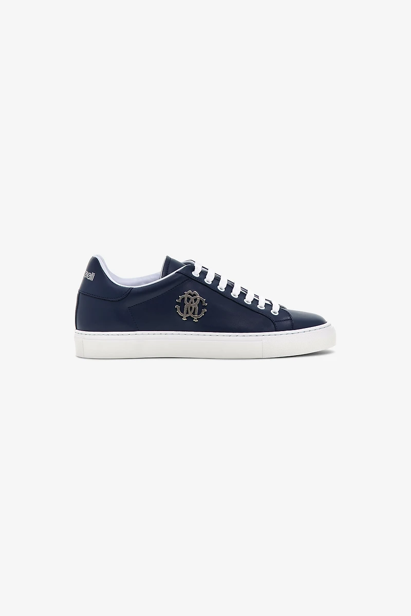 Leather Sneakers with Logo