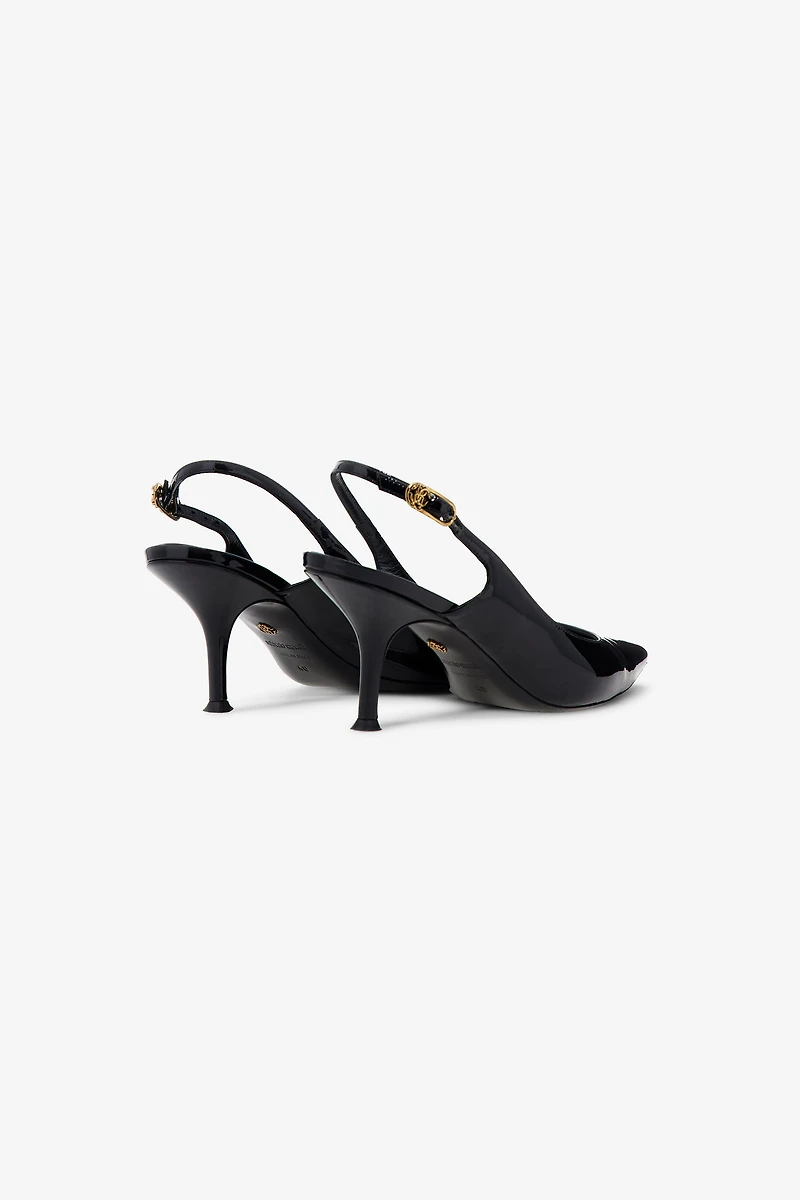 Leather Slingback Pumps