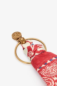 Bandana Print Earrings
