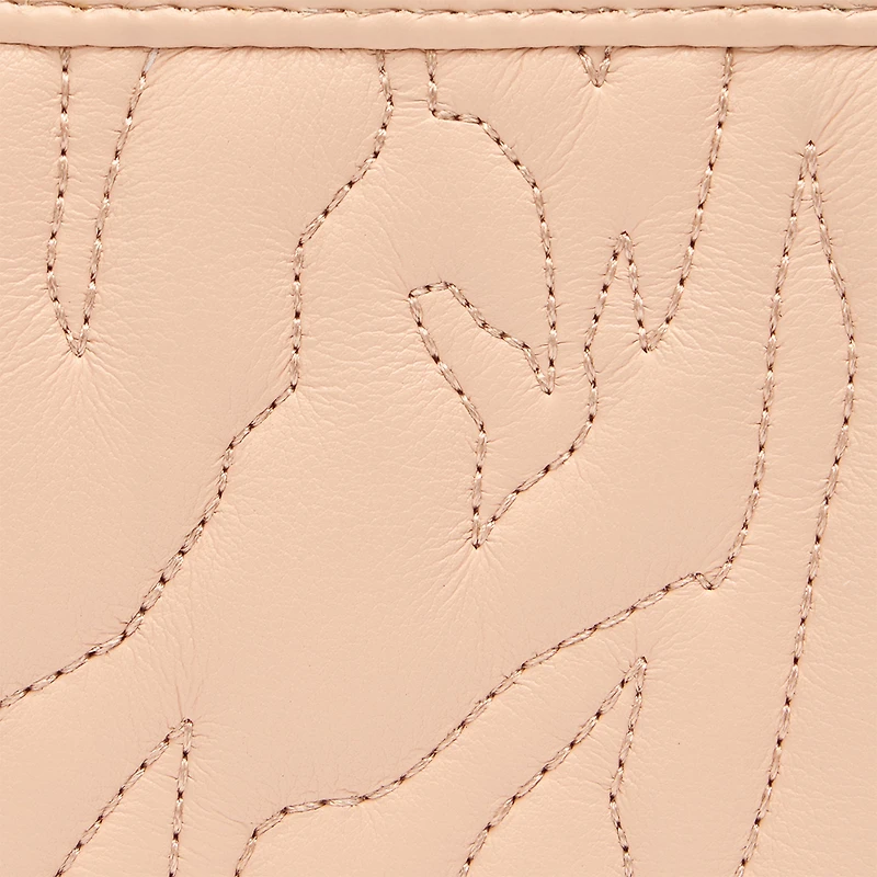 Top-Stitched Wallet With Logo