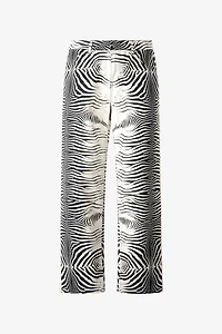 Pants With White Tigress Print