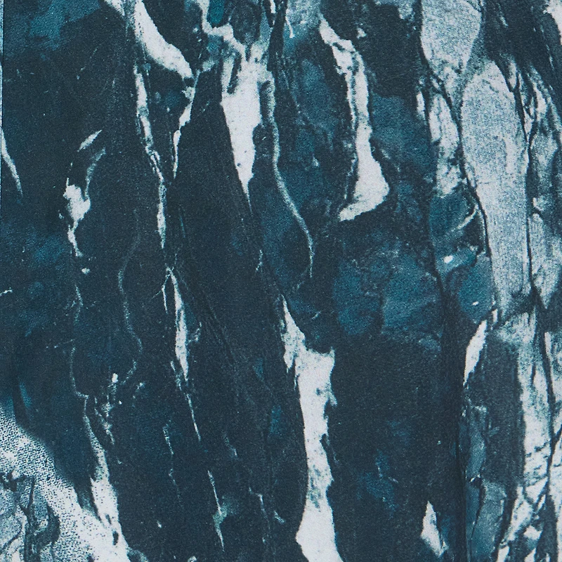 Marble-Print Bomber Jacket