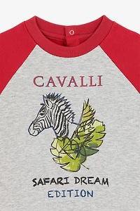 Zebra And Slogan-Print Sweatshirt
