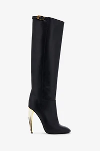 Leather Knee-High Boots