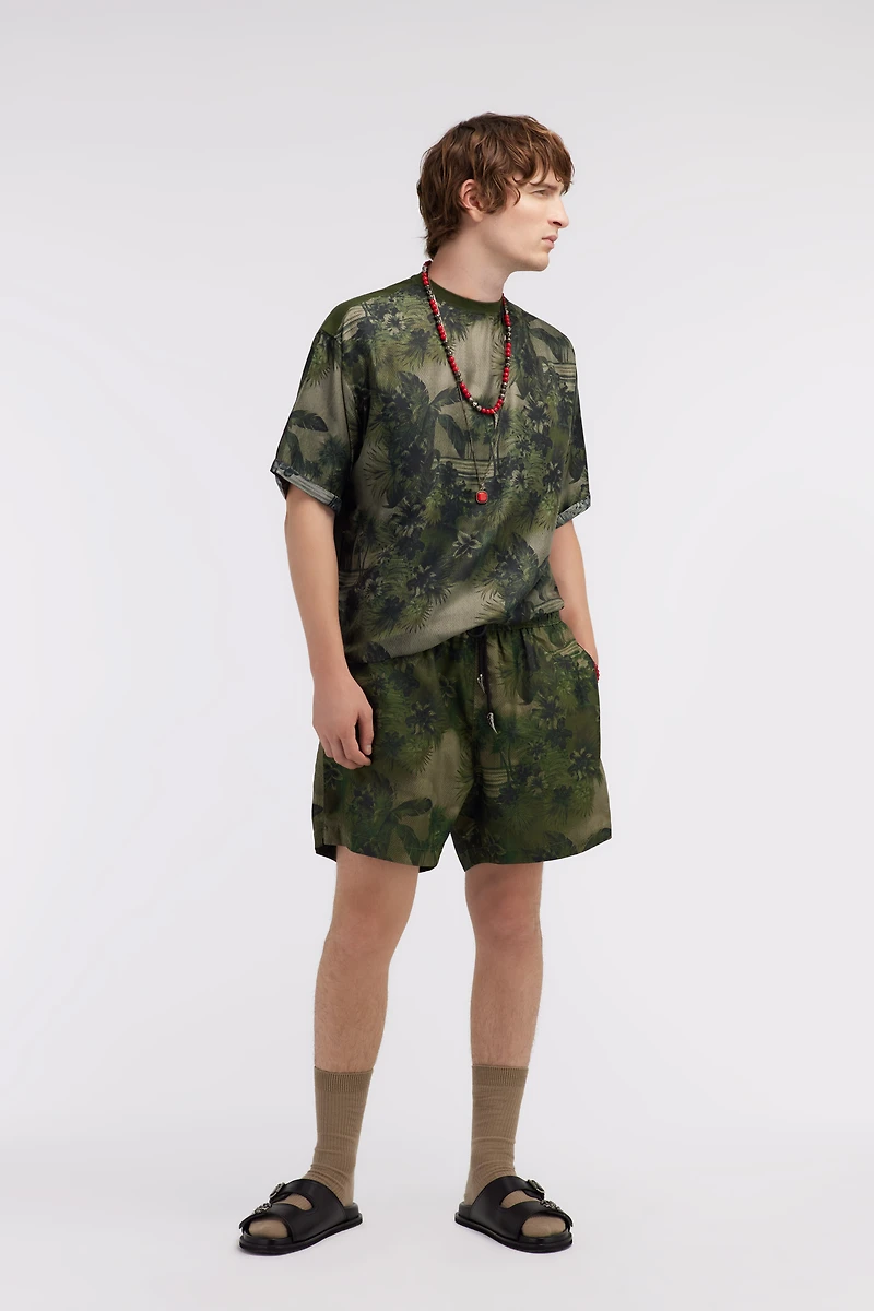 T-shirt with Hawaii Green print