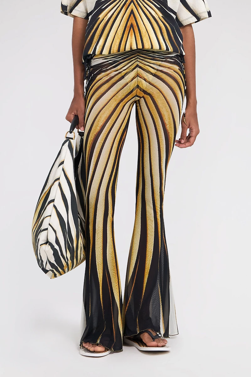 Ray Of Gold Print Trousers