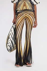 Ray Of Gold Print Trousers