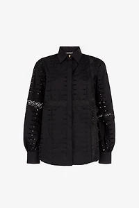 Cut.out embroidered shirt