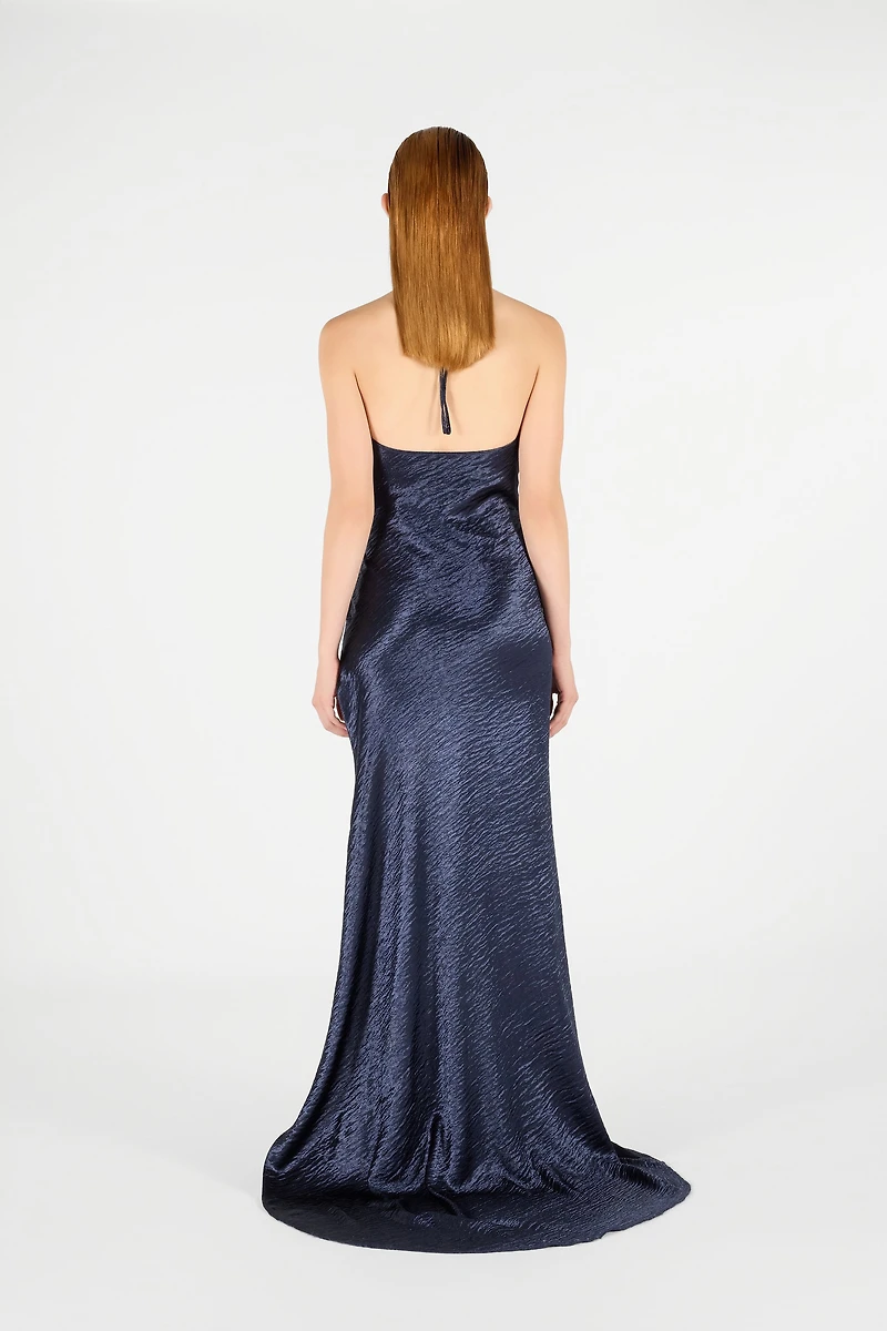 Long Dress with Cowl Neck