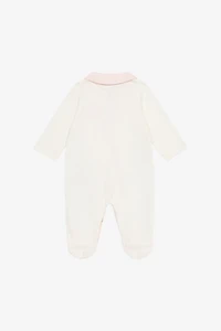 RC Monogram Hat, Bib And Romper Suit Set