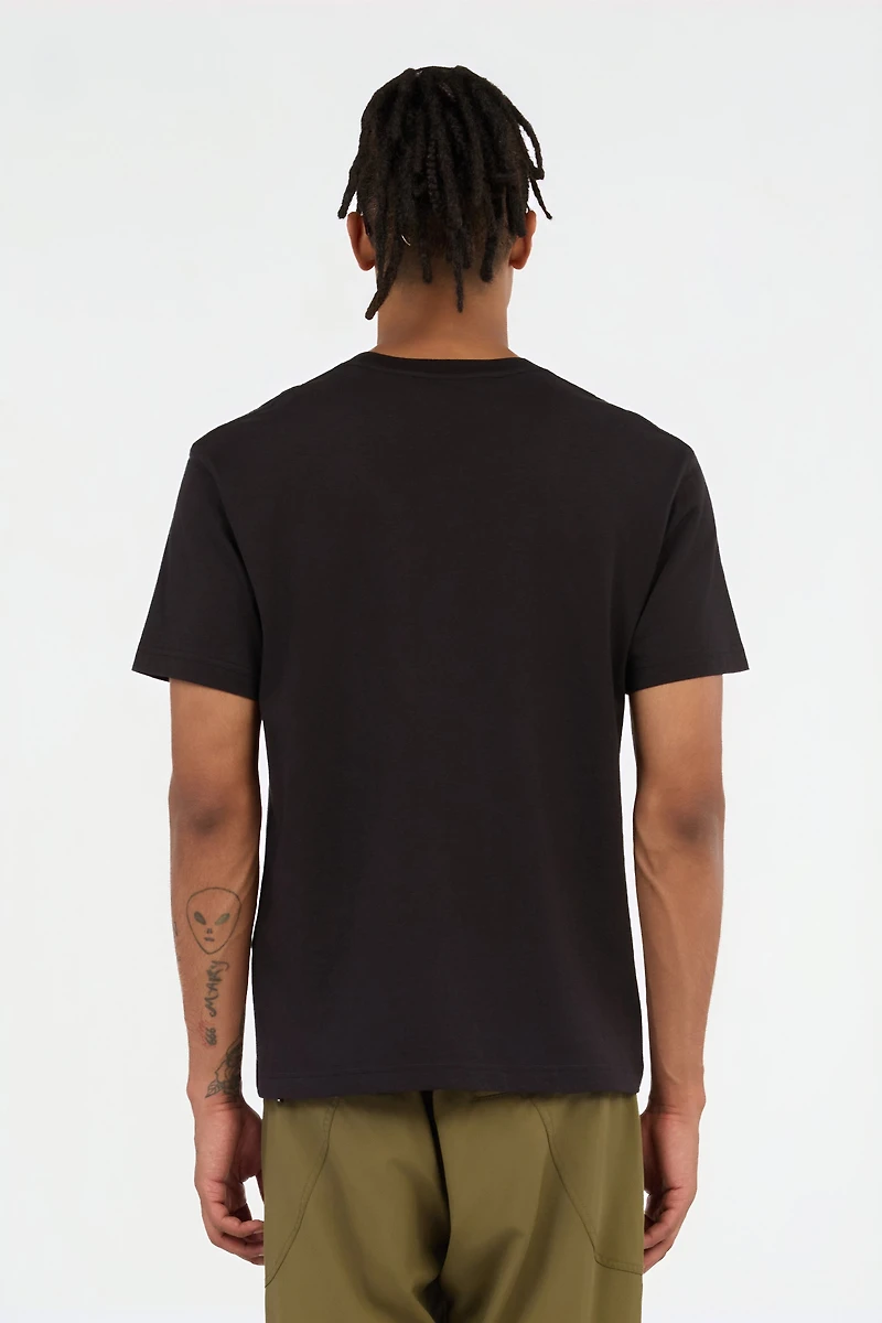Black T-Shirt With Gold Logo