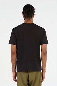 Black T-Shirt With Gold Logo