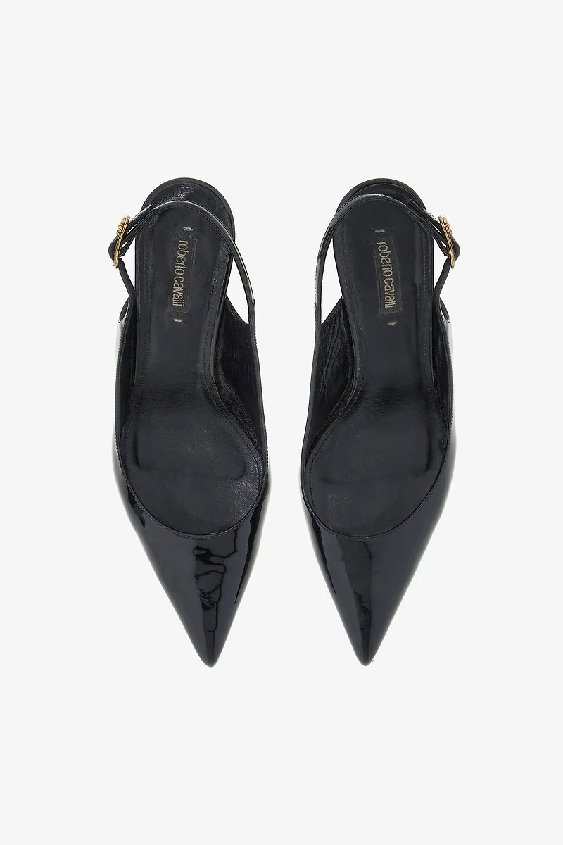 Leather Slingback Pumps