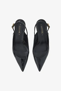 Leather Slingback Pumps