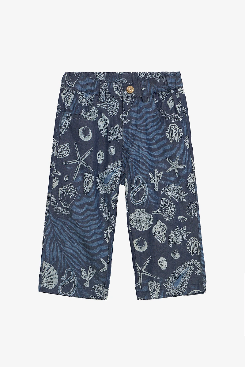 Marine-Print Shorts
