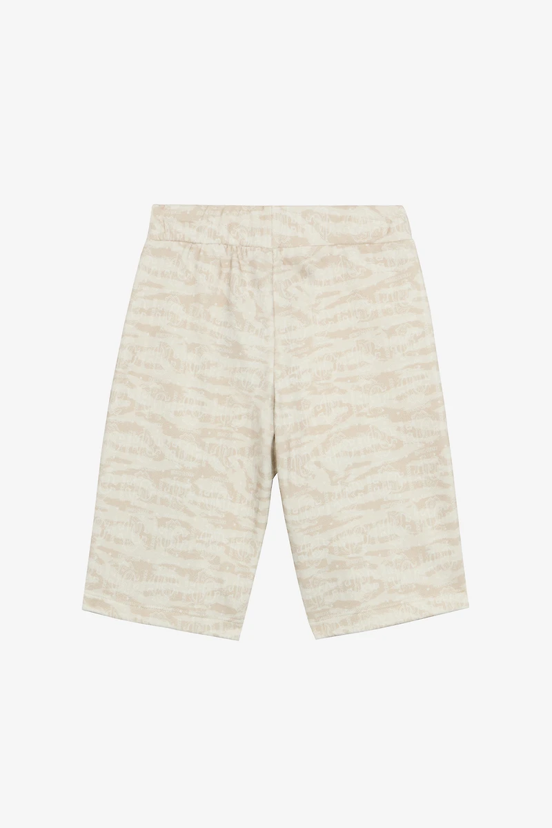 Sports Shorts With Tiger Skin Print