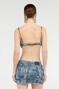 Bralette Denim Patchwork Capsule Collection