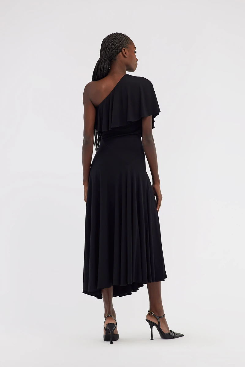 One-shoulder dress with RC