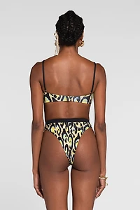Jaguar-print bikini bottoms