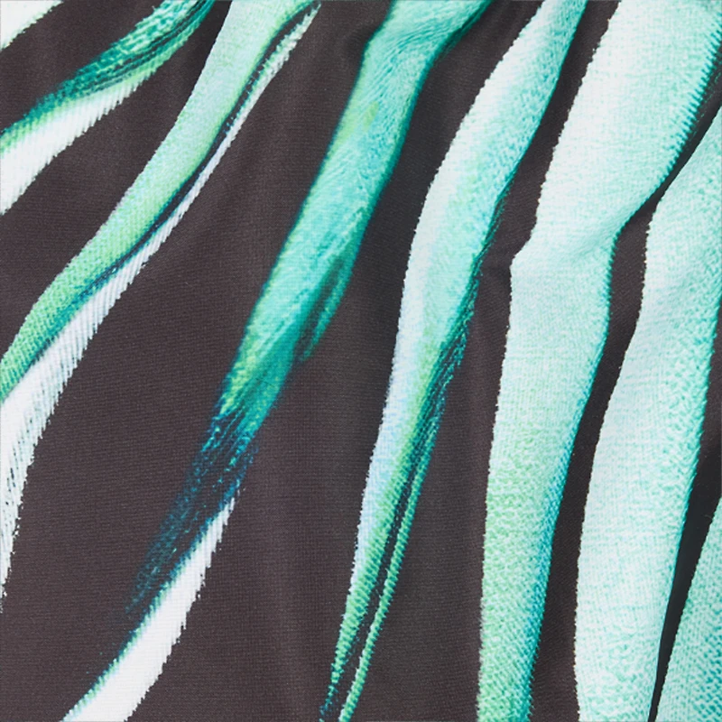 Ray Of Gold Print Nylon Sea Shorts