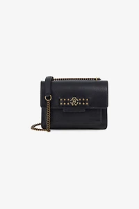Black Pochette Bag with Monogram RC
