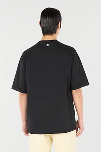Rose-Print T-Shirt With Logo