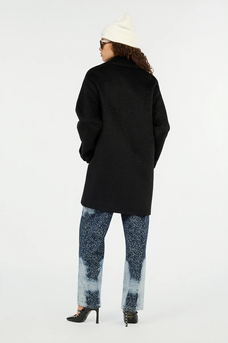 Black Coat with Gold Buttons