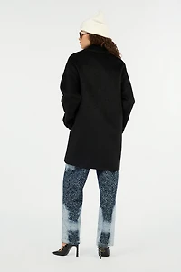 Black Coat with Gold Buttons