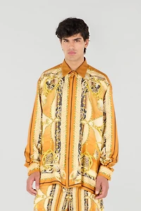 Sunset Print Silk Shirt