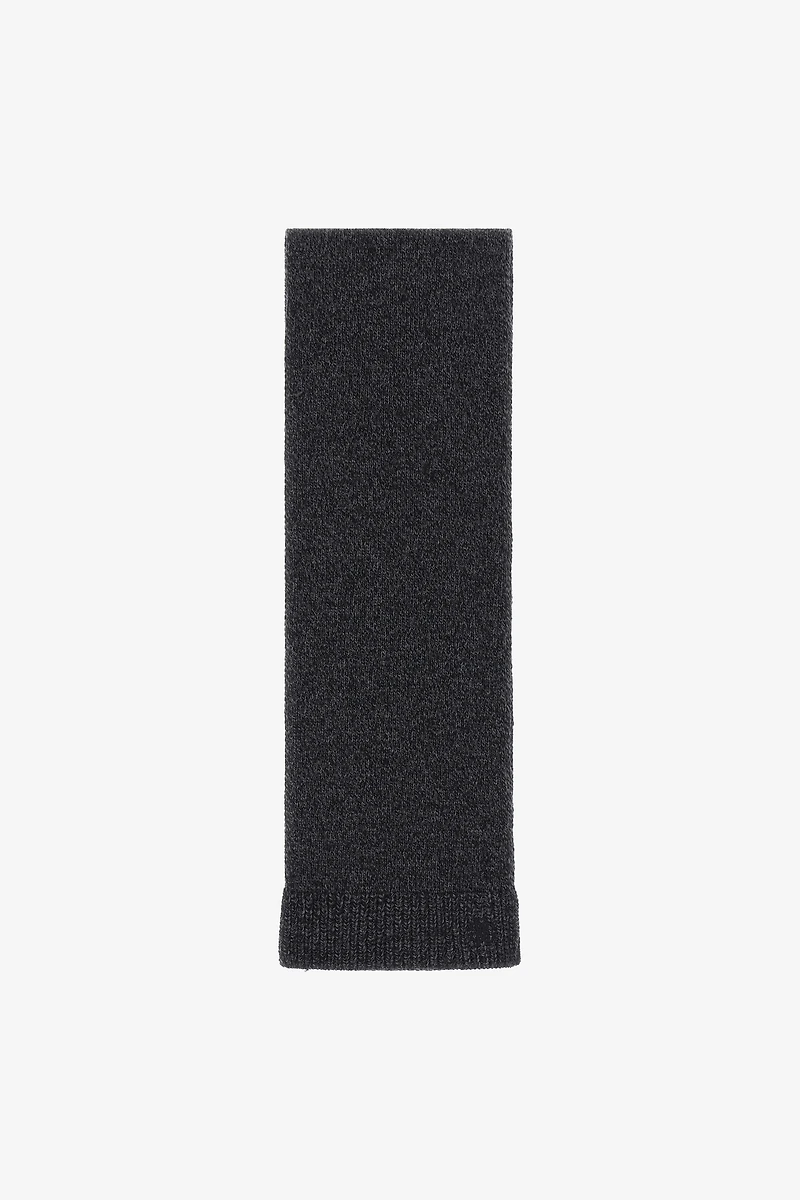 Grey Scarf With Monogram RC