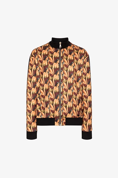 Graphic-Print Track Jacket