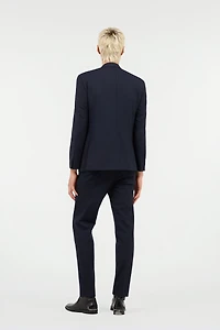 Dark Blue Tailored Wool Suit