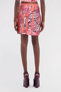Plumange Print Mini Skirt