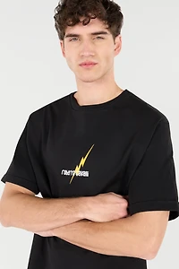 T-Shirt With Print And Logo