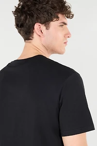 T-Shirt With Lightning Bolt And Jaguar