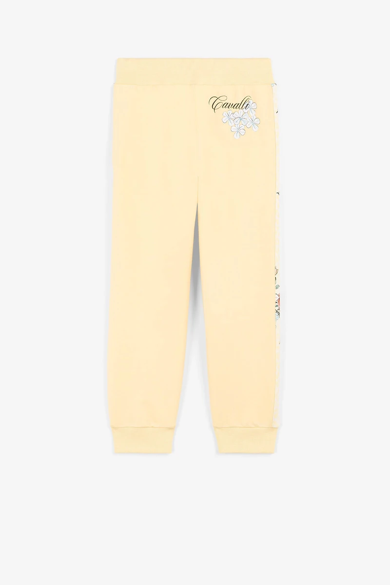 Jaguar And Flower-Print Sweatpants