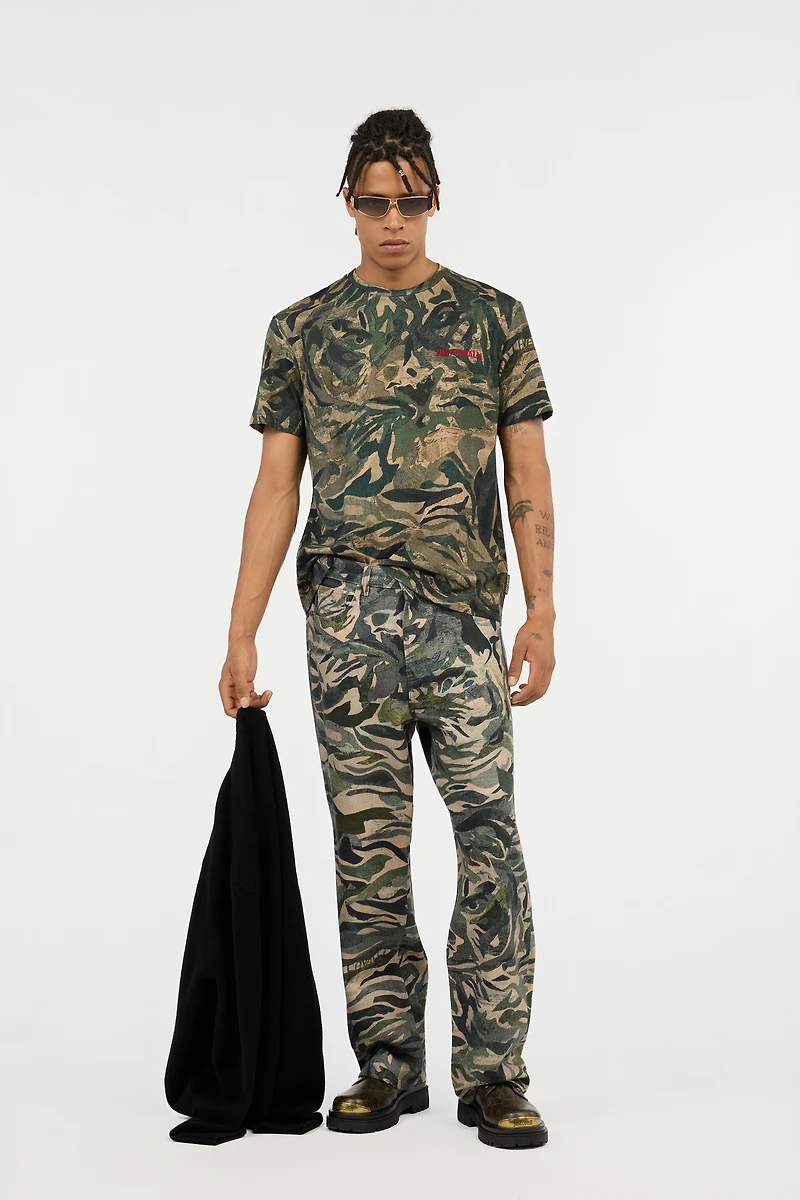 Tiger Camu Print T-Shirt