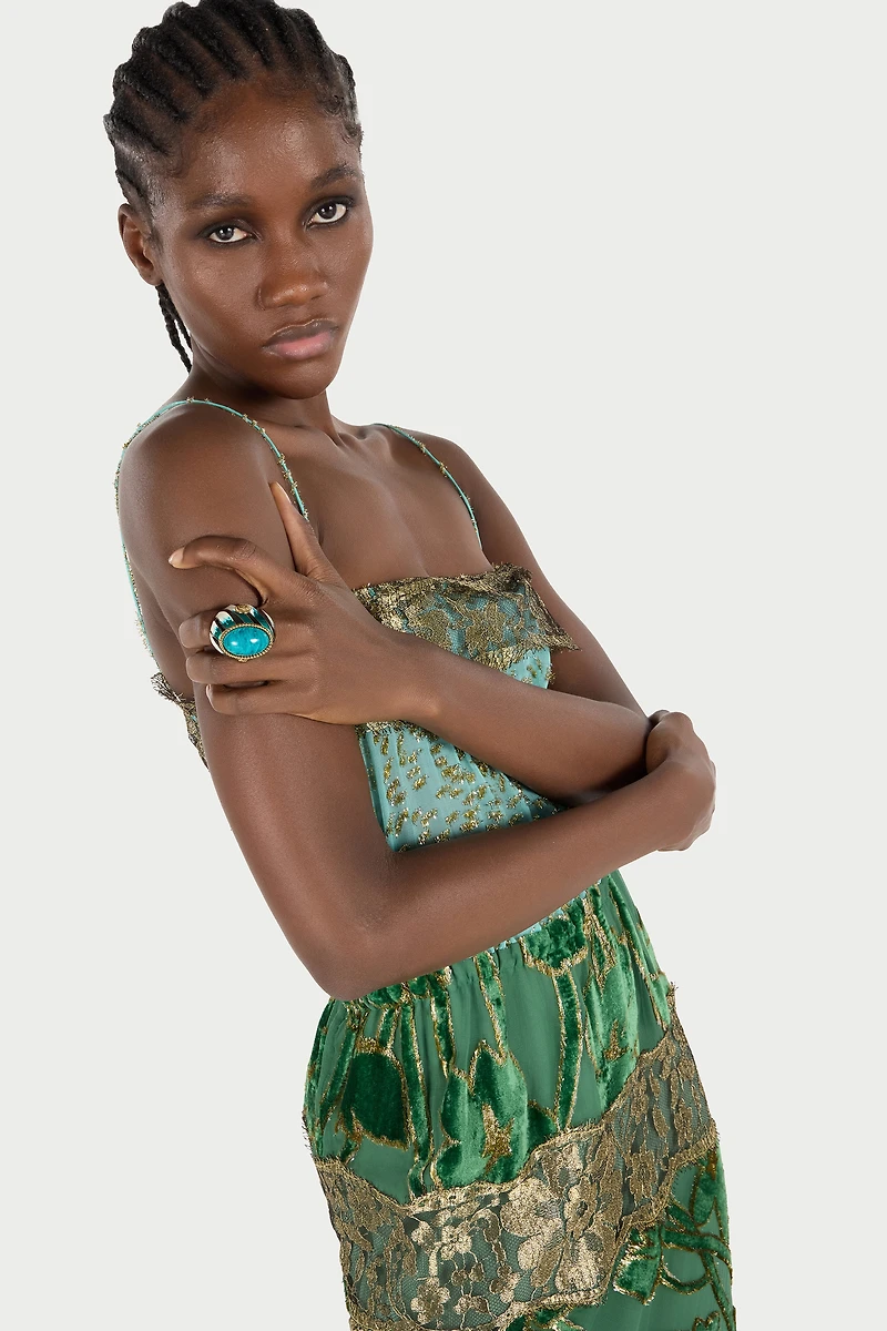 Ray Of Sea Print Ring