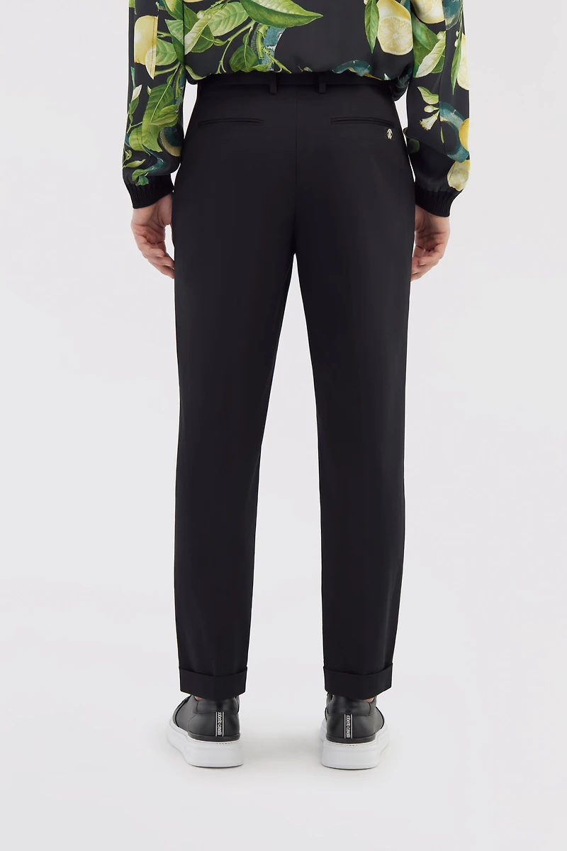 Tailored slim pants with fang